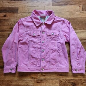 Hanna Andersson pink denim jacket Size 140 (US 10)